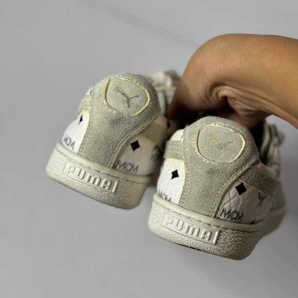 MCM x Puma US8 Classic White Suede Women’s Sneakers - Picture 7 of 16